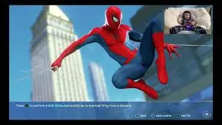 Tony playing Spiderman on Playstation 4