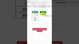 How to Calculate Mode in Excel! 
