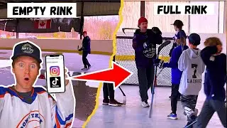 CAN WE FILL AN EMPTY HOCKEY RINK!? *Social Media Experiment*