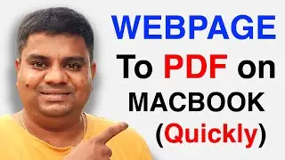 How To Save a Webpage as a PDF On MAC