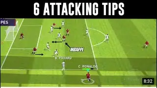 6 attacking tips you must know in pes 2021 mobile | best attacking tips and tricks pes 2021 mobile