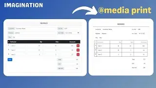 Invoice Generation with Bootstrap | CSS Media Print Tutorial