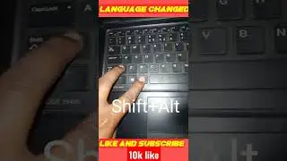 Wow⚡Computer language change Shortcut keys/Computer language English to Hindi changed
