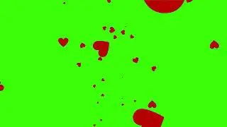 Green Screen Heart Floating in Free - Green Screen Animation - 3D Video Play [HD]
