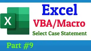 Excel VBA Select Case Statement | Excel VBA Tutorial for Beginners  | VBA Select Case Statement