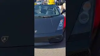 Lamborghini Gallardo and GT3 RS at cars and coffee Dunkin’ Donuts