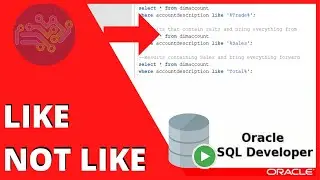 ORACLE SQL TUTORIAL: How to get rows containing a string | LIKE and NOT LIKE