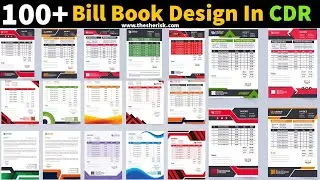 100 Bill Book Design Templates Download In CDR Files |Sheri Sk| |Bill Book Design|