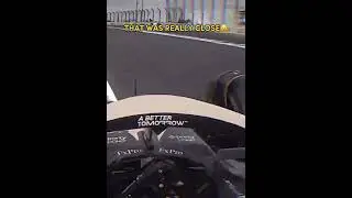 Lando Norris almost crashes in Max Verstappen