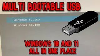 Multi-OS Bootable USB Drive windows 10 and 11 Multi Boot USB  [2024]