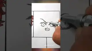 Drawing Nezuko demon form 