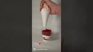 Трайфл "Красный бархат" #торт #трайфл #красныйбархат #redvelvet