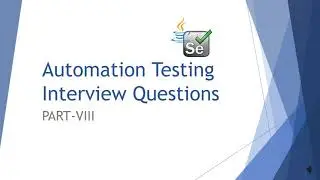 Automation testing Interview Questions||Part-8||Types of Exceptions in Web Automation