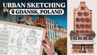 Sketch and Explore Gdansk with Me | Art & Travel Vlog