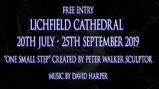 One Small Step art installation by Peter Walker Sculptor Lichfield Cathedral trailer