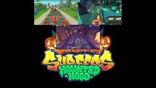 Subway Surfers Chaos: Haunted Hood 🎃Triple-Screen Showdown!