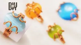 Simple Rings | flat stone without holes | oval | round 