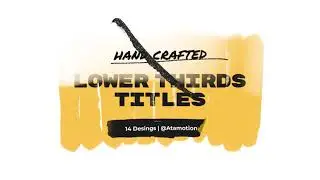 Hand Drawn Brush Titles / Videohive, After effects project files, Titles, Cartoons