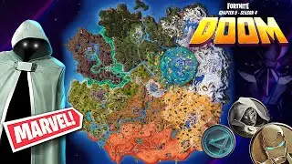 Fortnite Chapter 5 Season 4 Map Concept - DOOM! Marvel Realities Arrive To The Island!