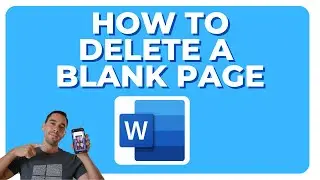 How to delete a blank page in Microsoft Word