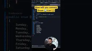 How to convert enum to a list in C# 