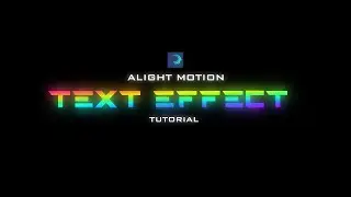 How To Make Gradient Glow Text Effect in Alight Motion