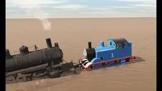 THOMAS VS BLACK TRAINZ - MUDDY PUDDLE! - THOMAS AND FRIENDS - TRAINZ RAILROAD SIMULATOR