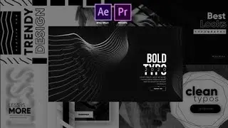 After Effects Template: Monochrome Trendy Typography