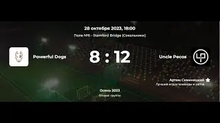 Лига CityFootball. Осень 2023. Вторая группа. Powerful Dogs - Uncle Pecos