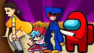 Squid Game This pose 17 어몽어스 오징어 게임 - Huggy Wuggy / Among US / POPPY PLAYTIME / Friday Night Funkin