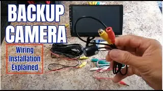 How to install Backup Camera Wiring connection into car stereo explained