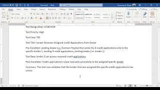QA Bootcamp - Session 4 - Review Test Scenarios and Test Cases, Class work recording