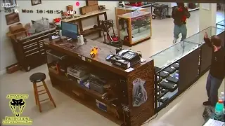 Idiot Armed Robbers Pay for Trying to Rob a Gun Store | Active Self Protection