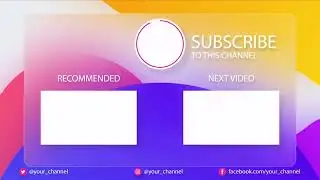 YOUTUBE OUTRO PART 04 | AFTER EFFECTS INTRO | AE LOGOS