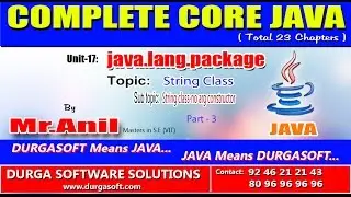 Core Java -  java.lang.package - String class-no arg constructor Part-3
