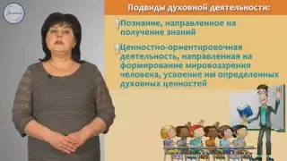 Обществознание 10 Содержание и формы духовной деятельности