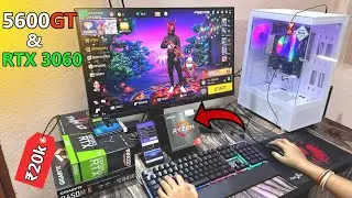 Ryzen 5 5600 gaming PC 16gb RTX 3060 | under 50000k gaming PC build free fire GTA5 minecraft gaming