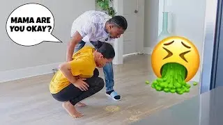 Throwing Up In Front Of Boyfriend To See How He Reacts!  *Cute Reaction*