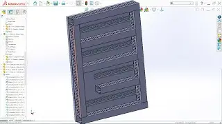 Electric Panel Housing Cable Channel Solidworks Tutorial