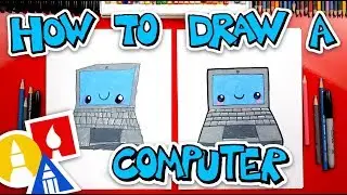 How To Draw A Funny Laptop Computer + Spotlight