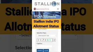 Stallion India IPO allotment Status ✅ | how to check Stallion India IPO allotment Status 