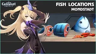 All Best Fish Locations in Mondstadt | Genshin Impact