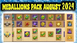 MEDALLIONS PACK AUGUST 2024 | CASTLE CLASH