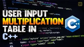 C++ Program to Print Multiplication Table of a Number ( User Input ) | Any Number using loop