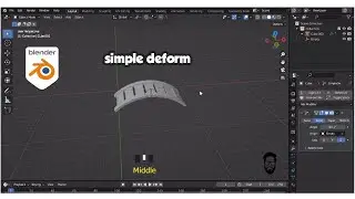 Bridge Modeling use Simple Deform Modifier In Blender-mds design