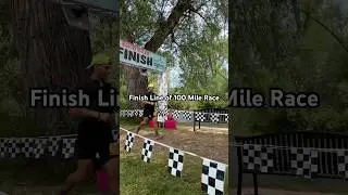 Finish Line of 100 Mile Race