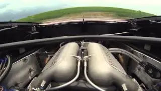 Flaming Jaguar XJ220 Burnout