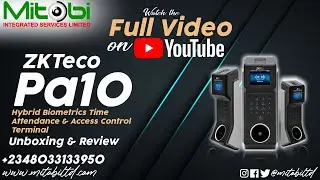 ZKTeco PA10 Unboxing & Review | Hybrid Biometrics Time Attendance & Access Control Terminal (palm).