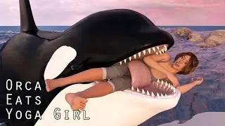 Vore Animation: Orca Eats Yoga Girl