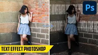Text on wall Photoshop Effect Tutorial